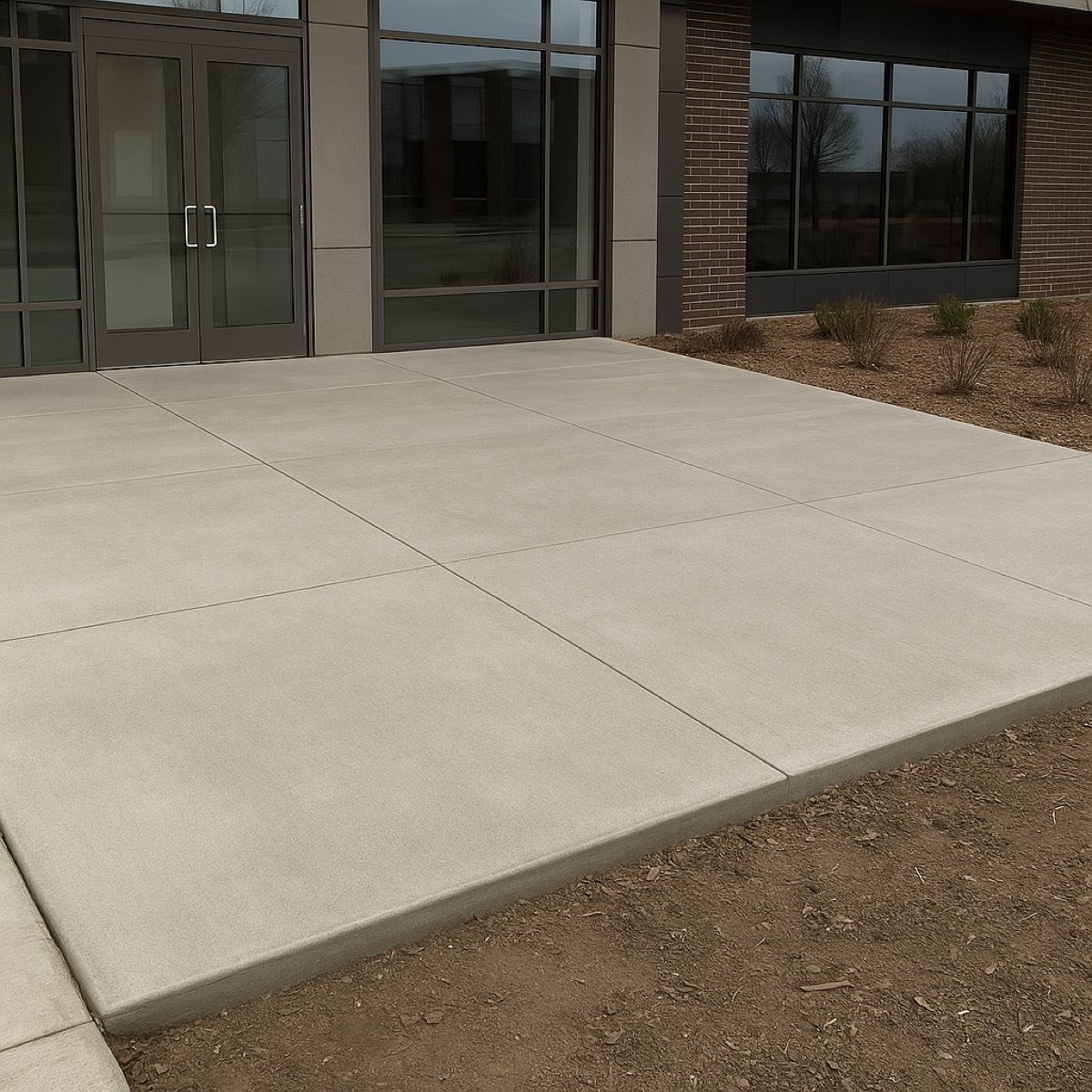Commercial concrete pad