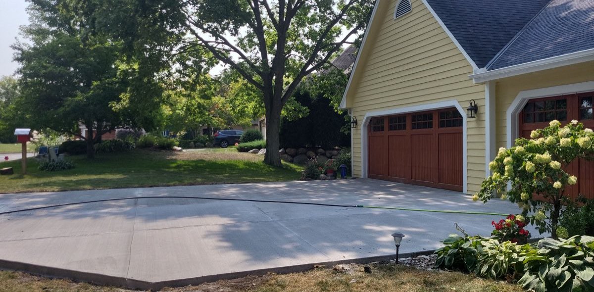 Driveway after replacement